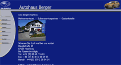 Desktop Screenshot of berger-autohaus.de